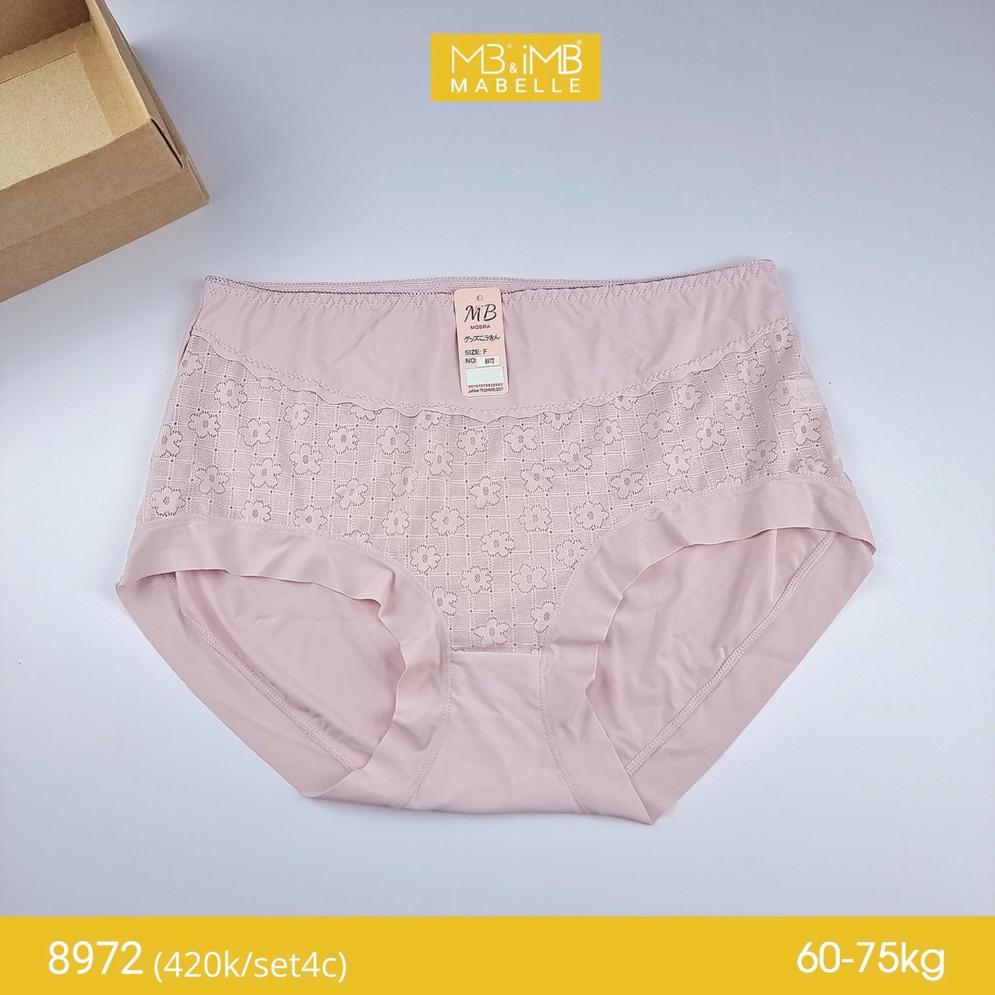 Quần lót nữ bigsize MB 8972 điều hòa, thanh lịch, ren tinh tế