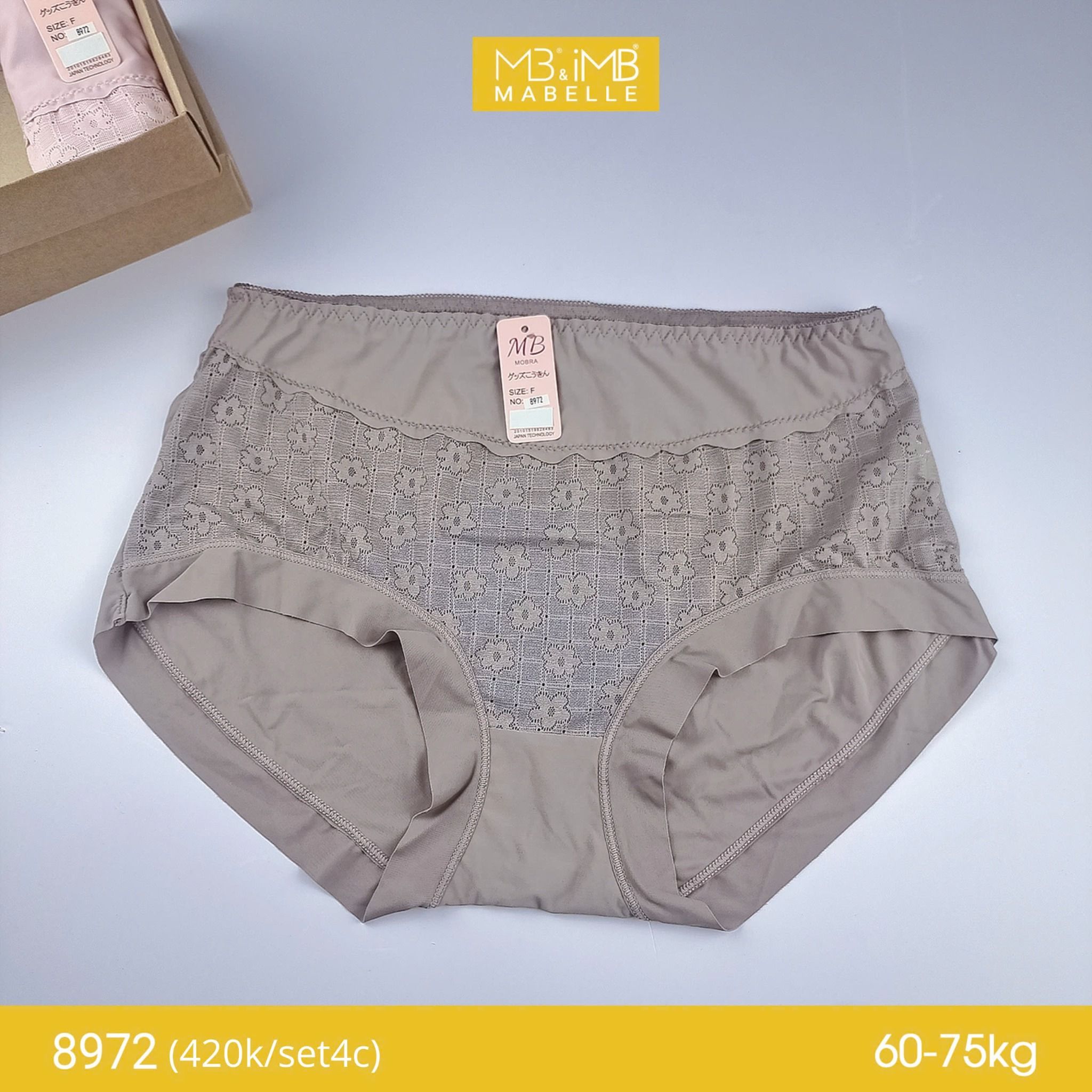 Quần lót nữ bigsize MB 8972 điều hòa, thanh lịch, ren tinh tế