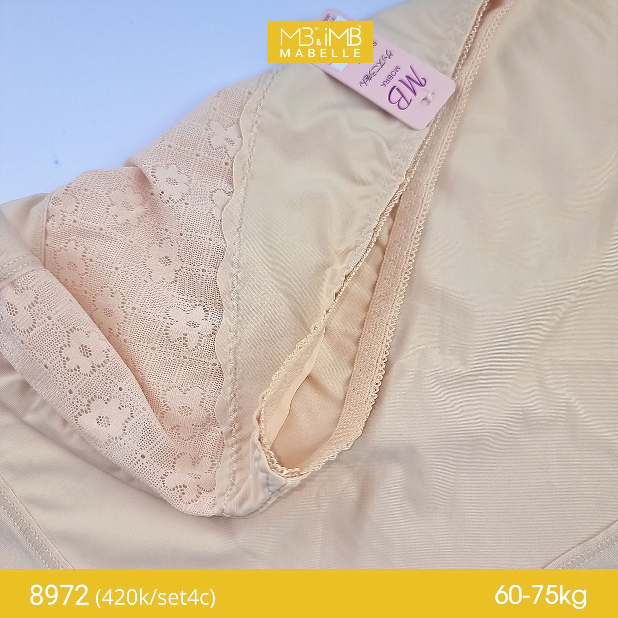 Quần lót nữ bigsize MB 8972 điều hòa, thanh lịch, ren tinh tế