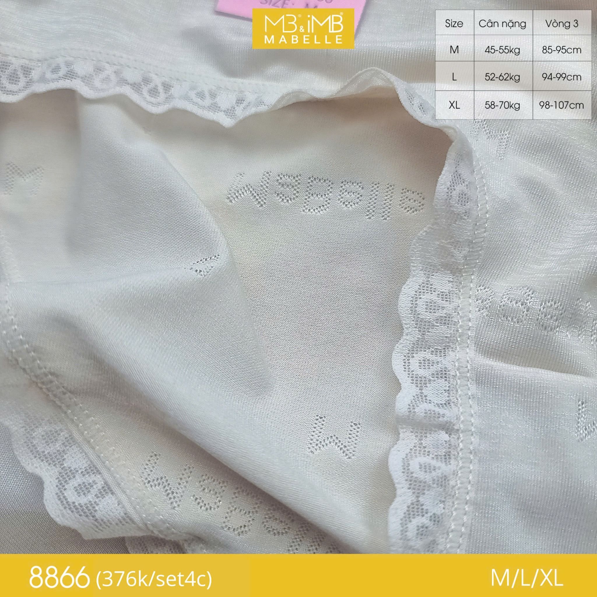 Quần lót kháng khuẩn làm mát 8866 cạp vừa