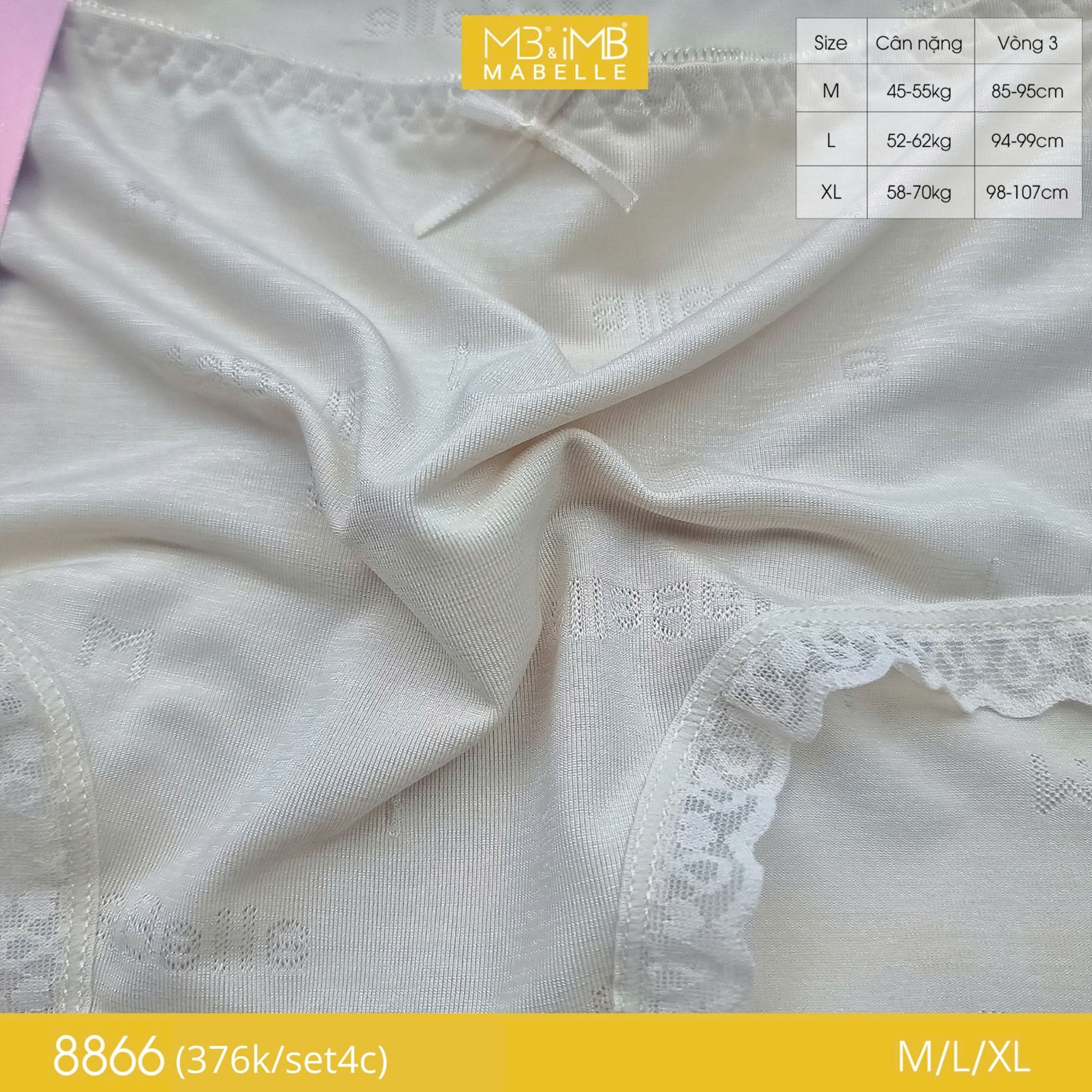 Quần lót kháng khuẩn làm mát 8866 cạp vừa