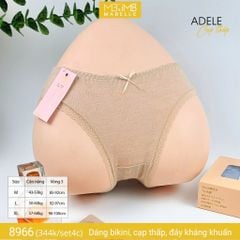 Quần lót nữ kháng khuẩn MB 8966 cạp thấp dáng bikini sexy sợi làm mát set 4 chiếc