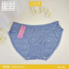 Quần lót nữ kháng khuẩn MB 8966 cạp thấp dáng bikini sexy sợi làm mát set 4 chiếc
