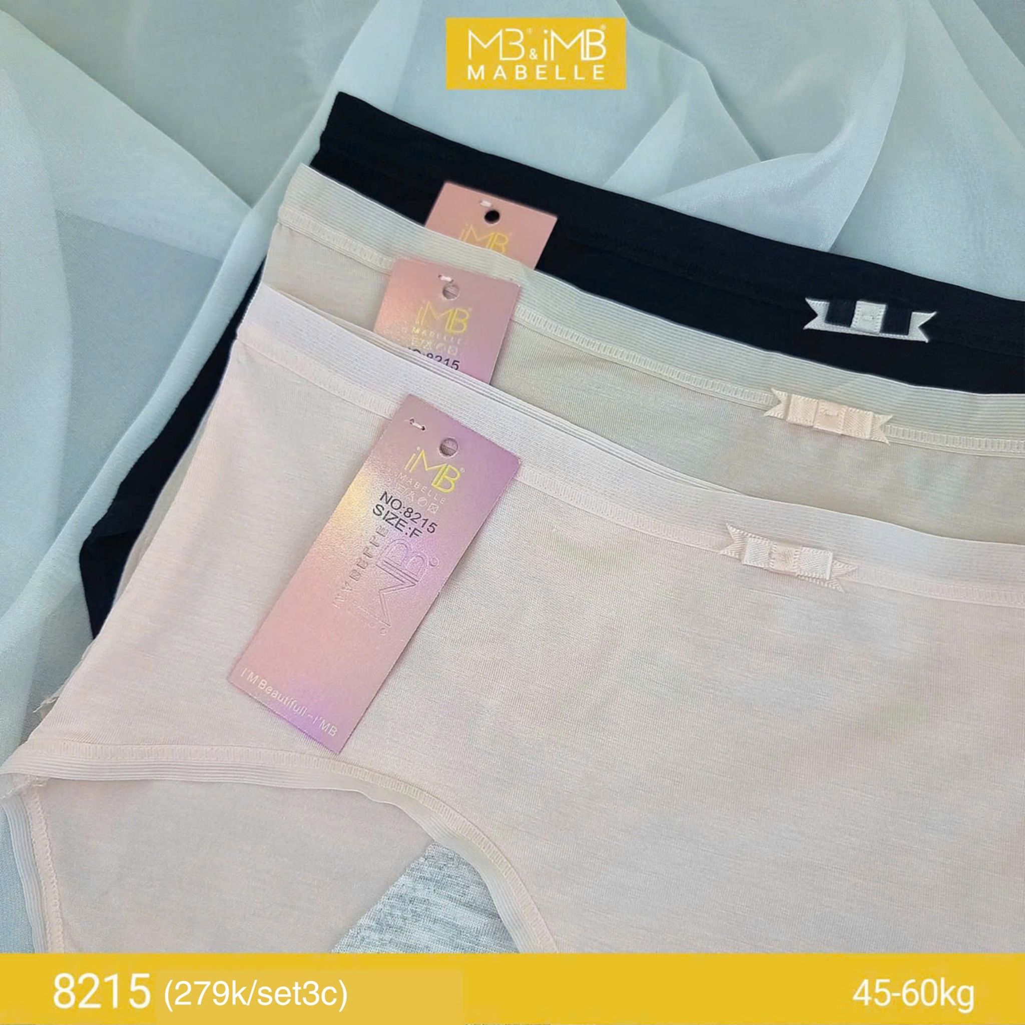 Quần lót nguyệt san kháng khuẩn MB 8215 cạp vừa