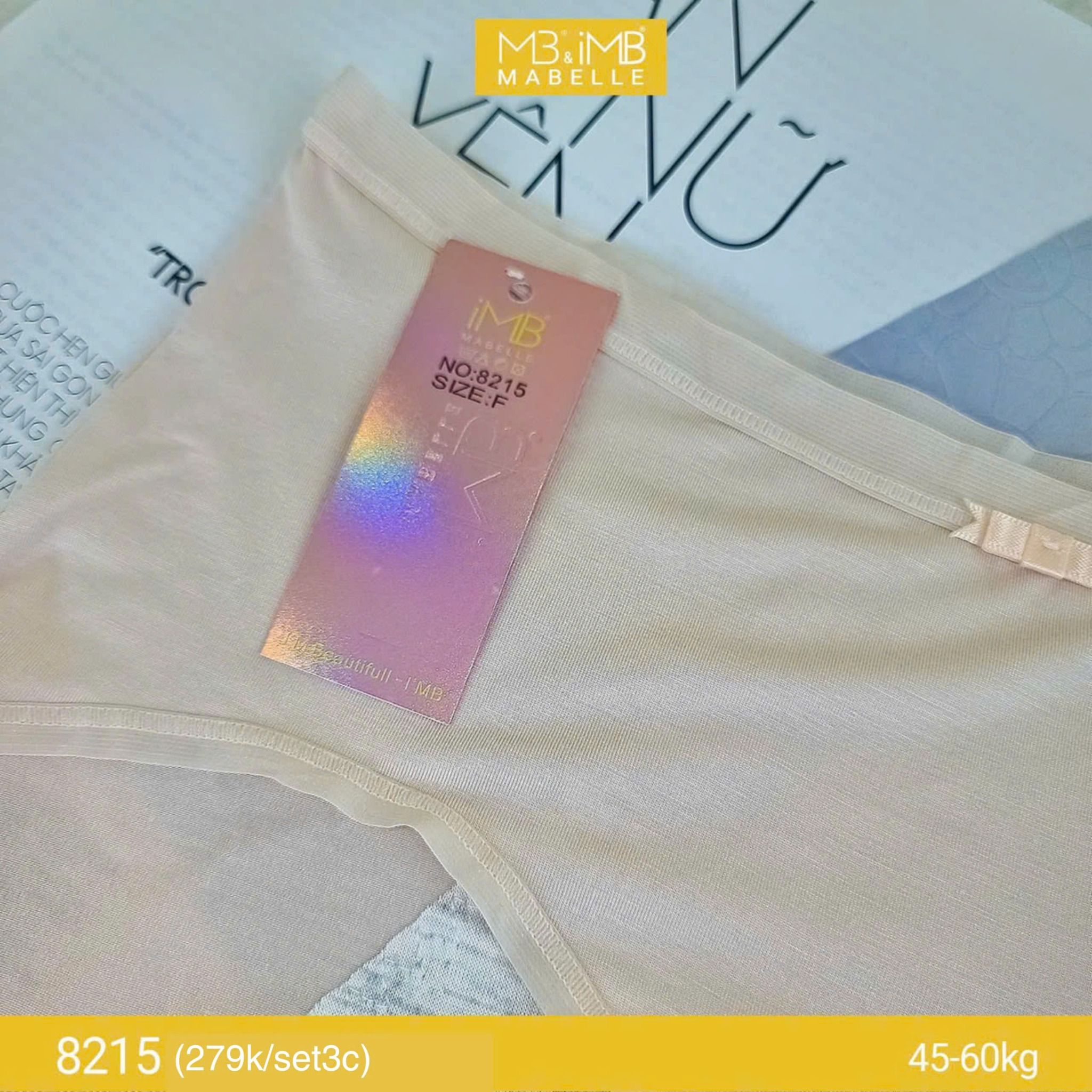 Quần lót nguyệt san kháng khuẩn MB 8215 cạp vừa
