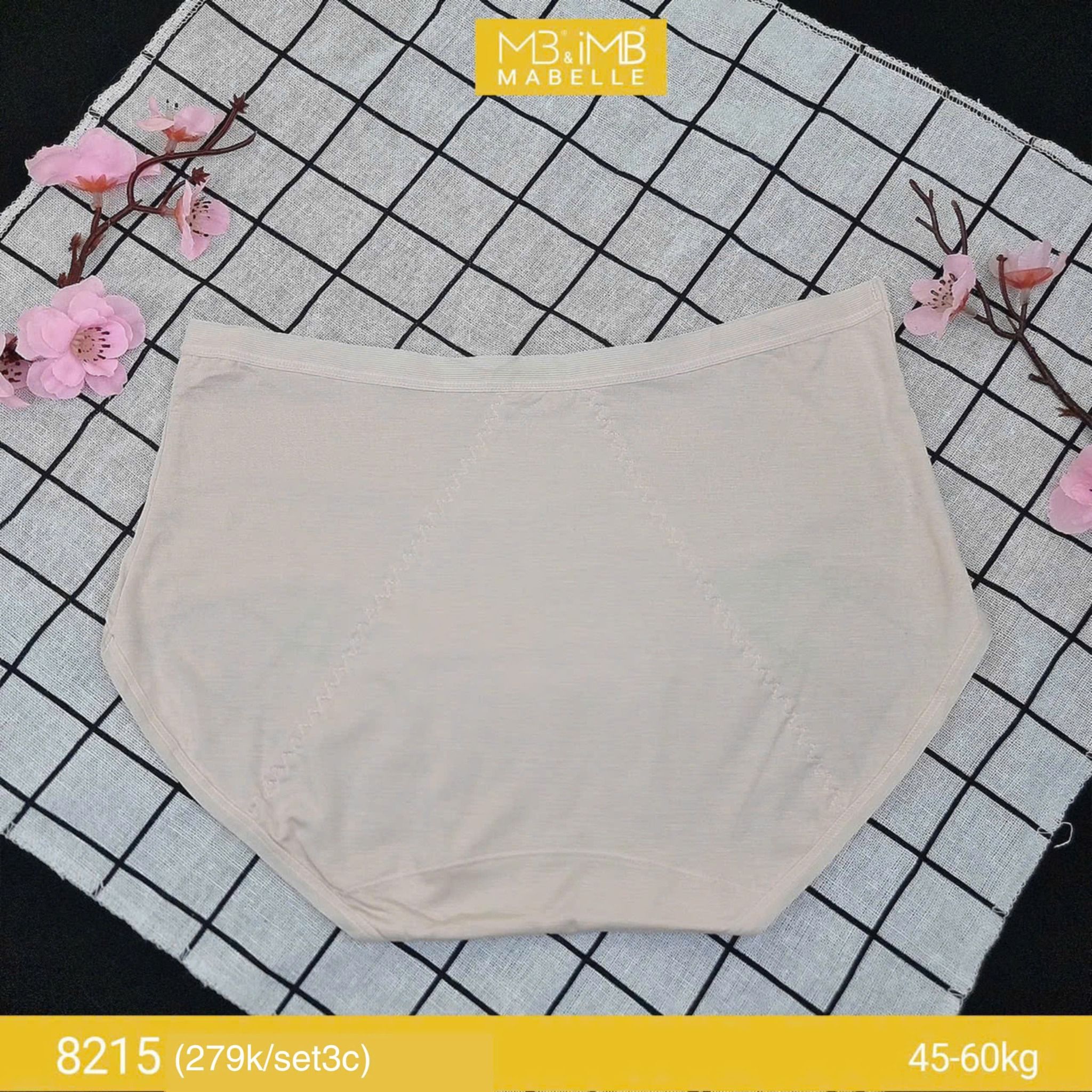 Quần lót nguyệt san kháng khuẩn MB 8215 cạp vừa