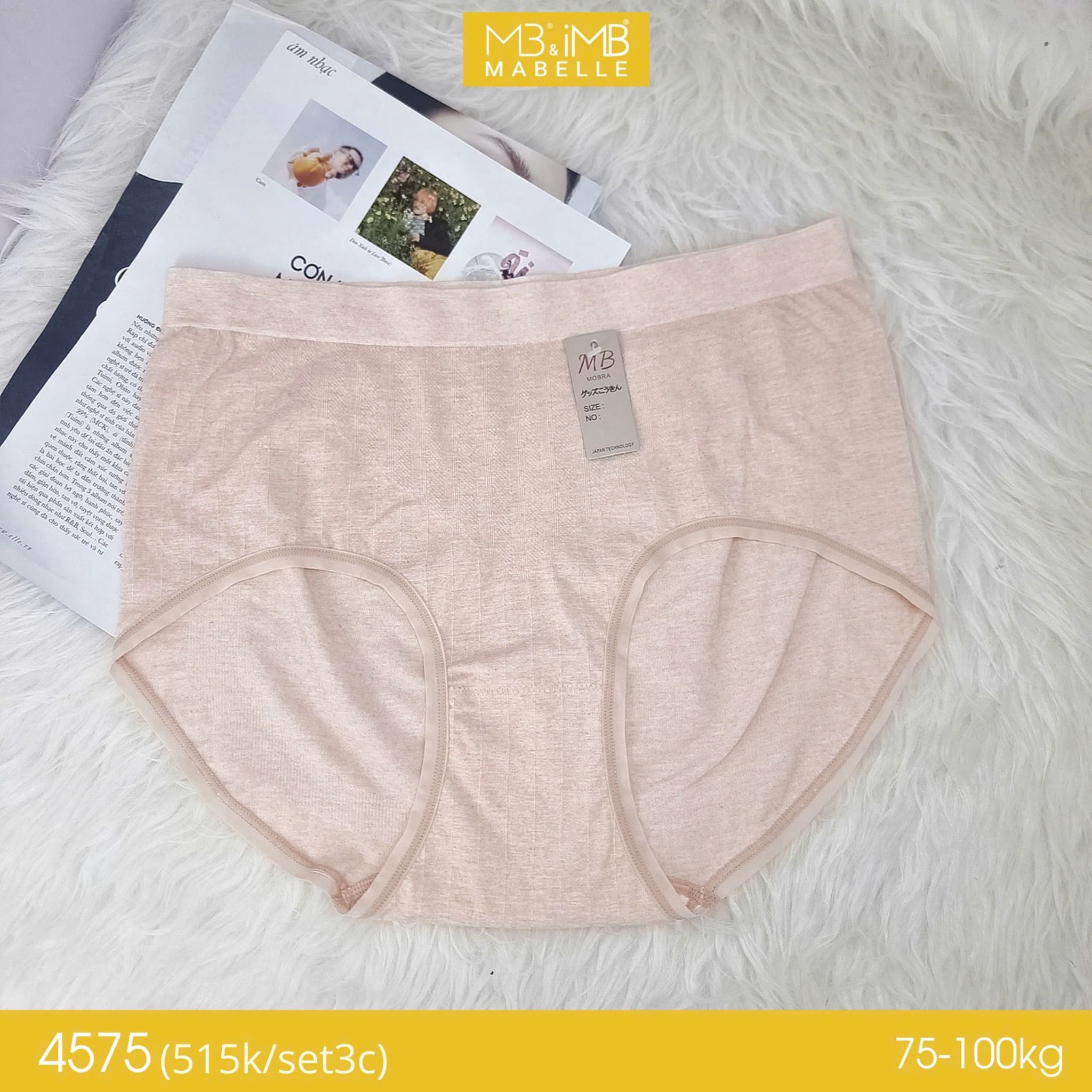 Quần lót nữ bigsize MB 4575, co giãn 4 chiều