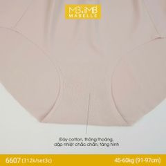 Quần lót cao su non tàng hình mát lạnh 6607 cạp vừa