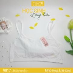 Áo lá học sinh lưng lưới 9817