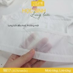 Áo lá học sinh lưng lưới 9817