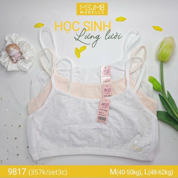 Áo lá học sinh lưng lưới 9817