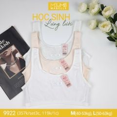 Áo lá học sinh MB 9922 mặt trước 3 lớp, lưng lưới