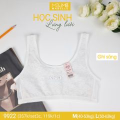 Áo lá học sinh MB 9922 mặt trước 3 lớp, lưng lưới