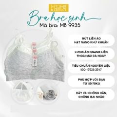 Áo lá học sinh MB 9935 mút mỏng