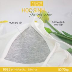 Áo lá học sinh MB 9935 mút mỏng