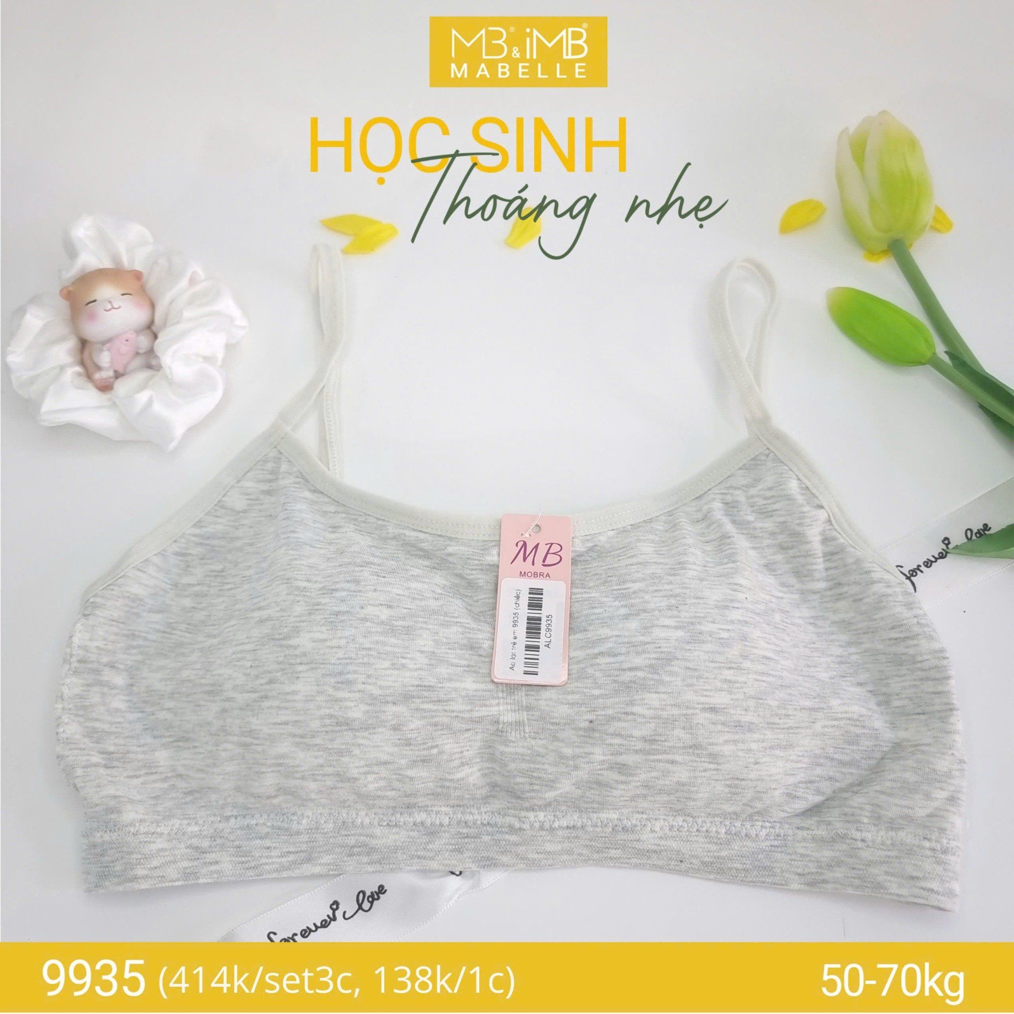 Áo lá học sinh MB 9935 mút mỏng