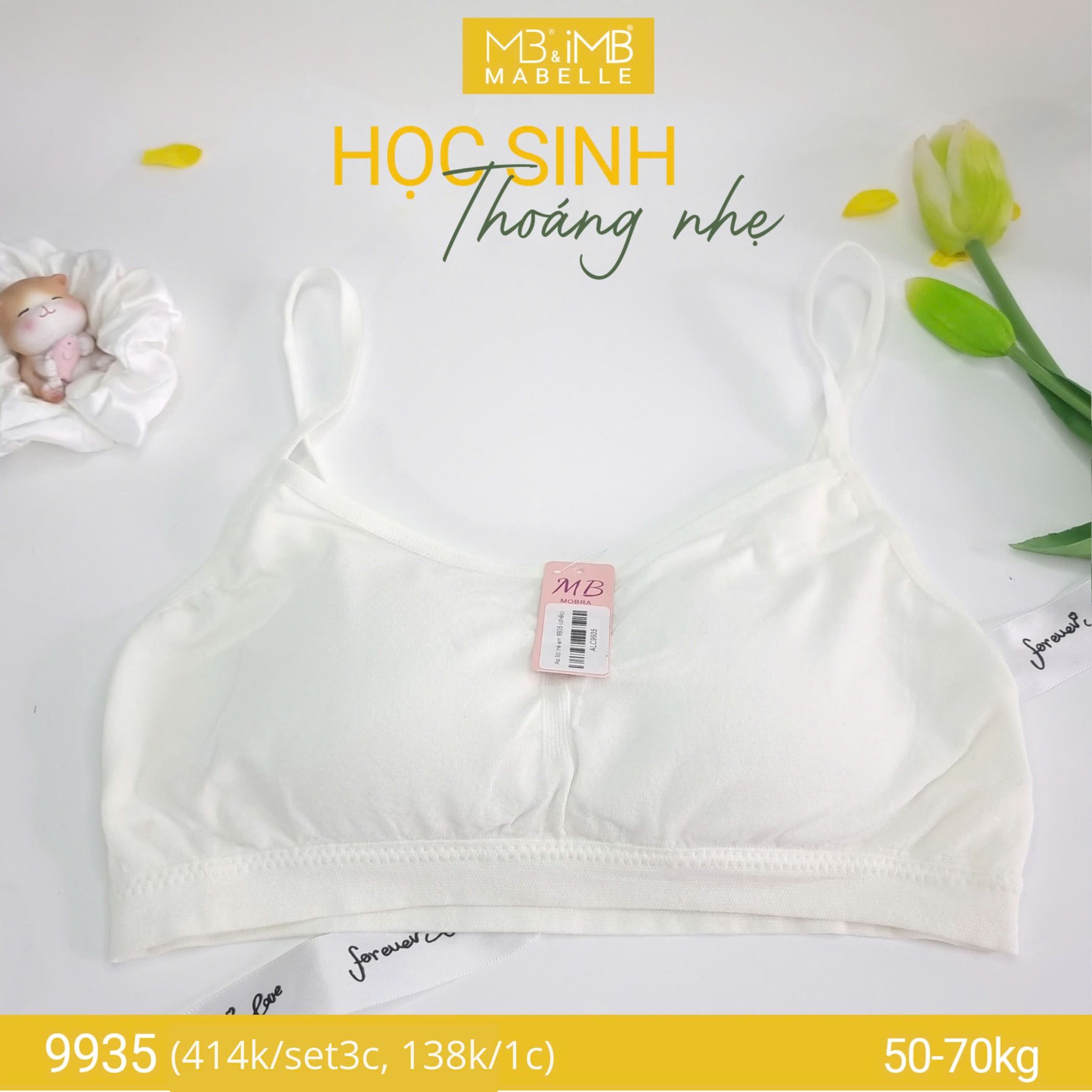 Áo lá học sinh MB 9935 mút mỏng