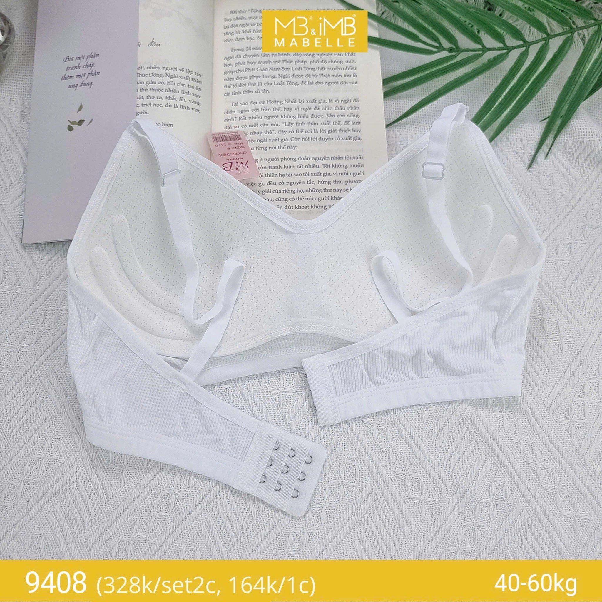 Áo lót học sinh MB 9408 mút liền thoáng khí, điều hòa, không gọng