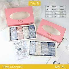 Quần lót kháng khuẩn làm mát MB 8796 cạp vừa