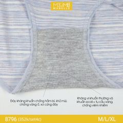 Quần lót kháng khuẩn làm mát MB 8796 cạp vừa