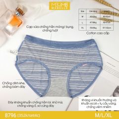 Quần lót kháng khuẩn làm mát MB 8796 cạp vừa