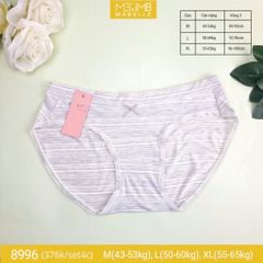 Quần lót cotton kháng khuẩn tàng hình MB 8996 cạp vừa