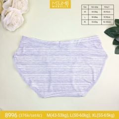 Quần lót cotton kháng khuẩn tàng hình MB 8996 cạp vừa