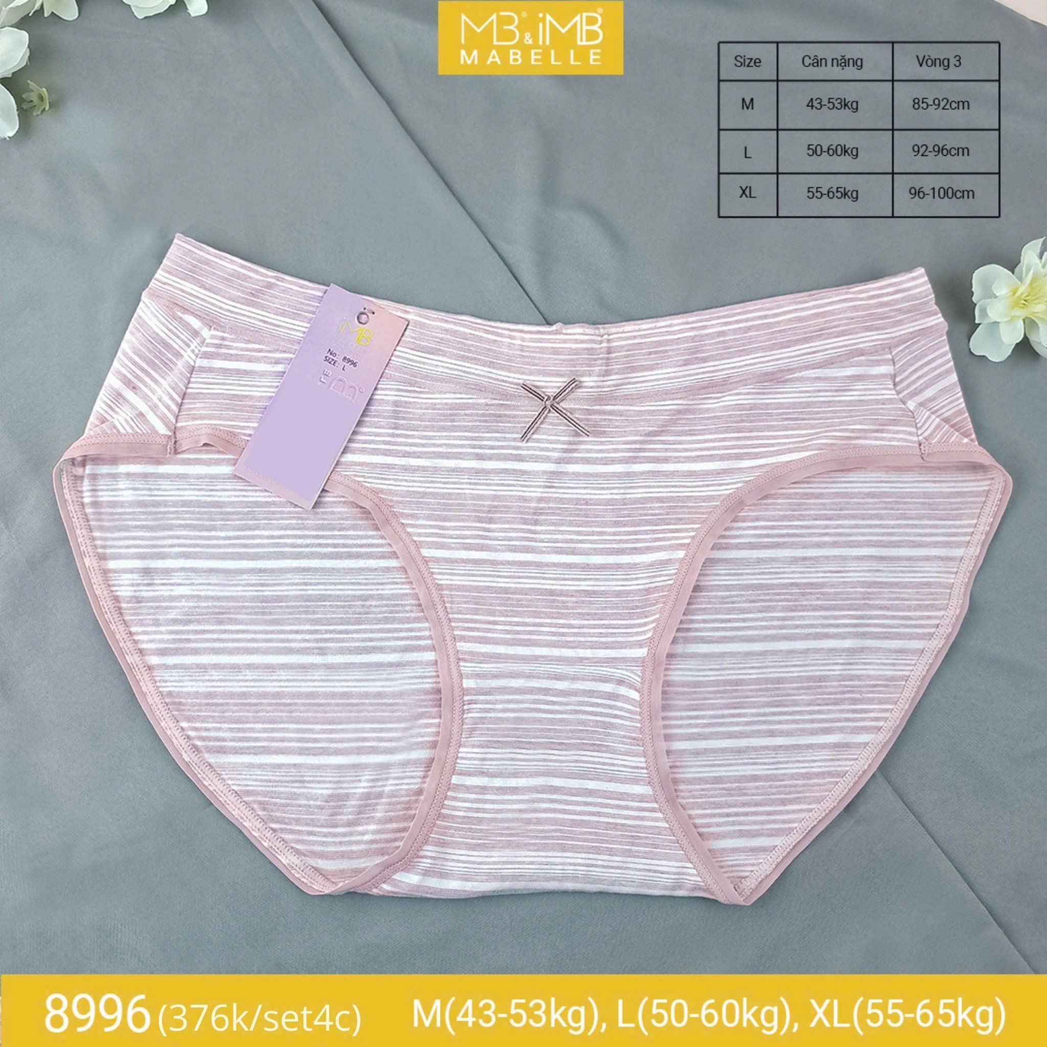 Quần lót cotton kháng khuẩn tàng hình MB 8996 cạp vừa