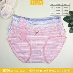 Quần lót cotton kháng khuẩn tàng hình MB 8996 cạp vừa