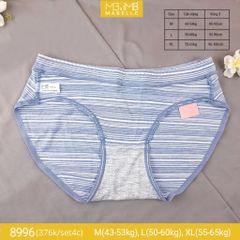 Quần lót cotton kháng khuẩn tàng hình MB 8996 cạp vừa