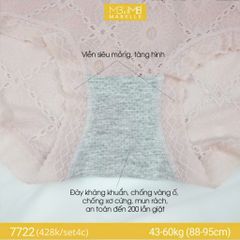 Quần lót kháng khuẩn làm mát xuyên thấu MB 7722 cạp vừa