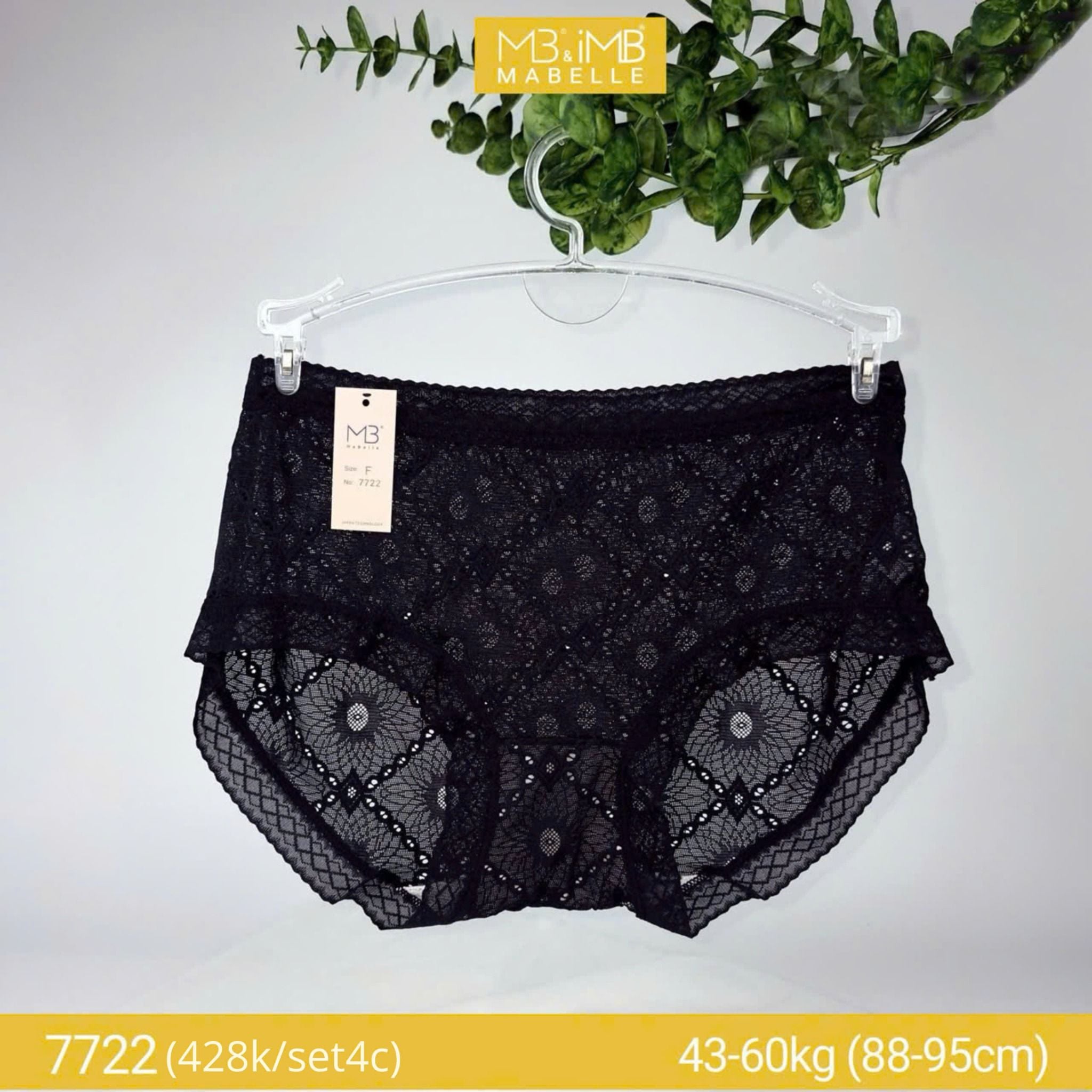 Quần lót kháng khuẩn làm mát xuyên thấu MB 7722 cạp vừa