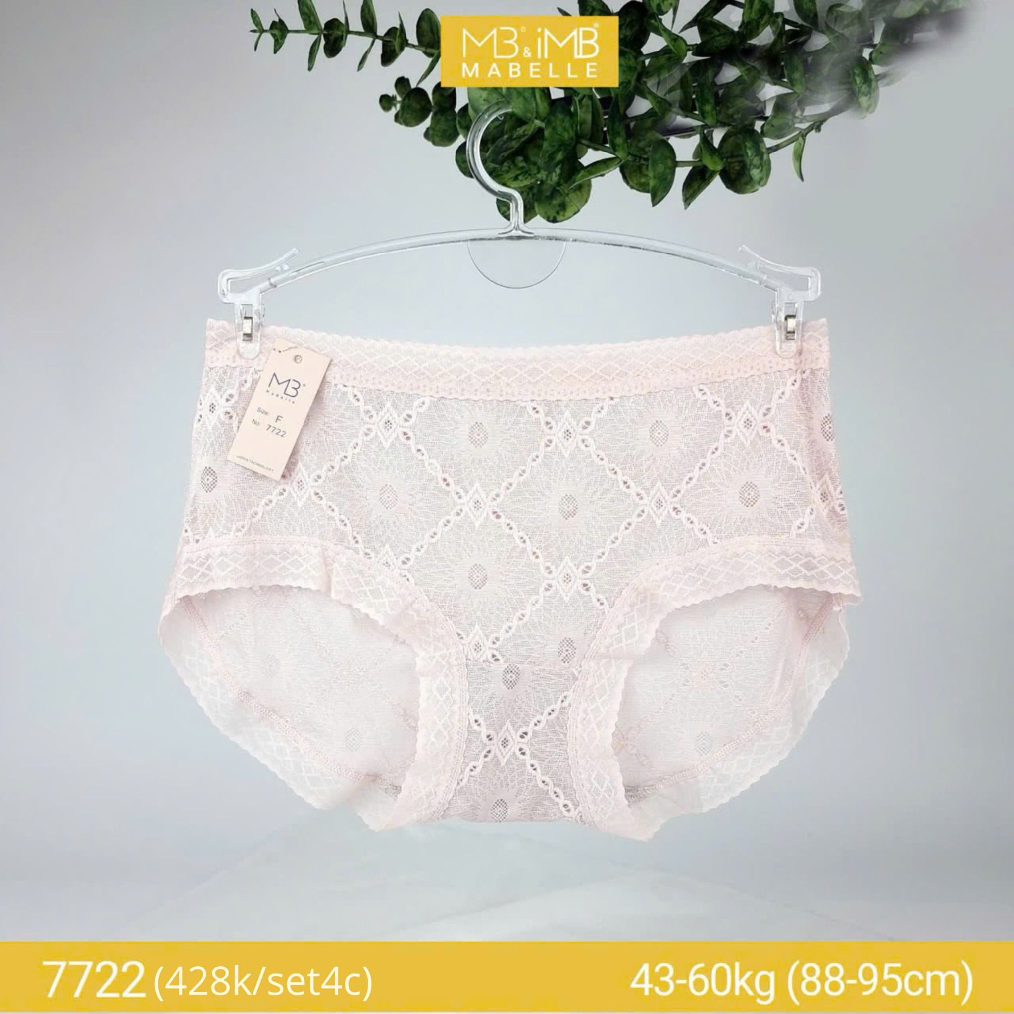 Quần lót kháng khuẩn làm mát xuyên thấu MB 7722 cạp vừa