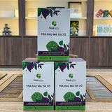  Trà Rau Má Tía Tô GigaHerbs - Hộp Vip 56Gram Nước Trà Tea Chè, Rau Má Sạch Nguyên Chất, Tía Tô 
