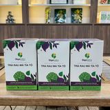  Trà Rau Má Tía Tô GigaHerbs - Hộp Vip 56Gram Nước Trà Tea Chè, Rau Má Sạch Nguyên Chất, Tía Tô 