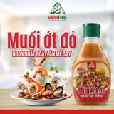  Happifood Sốt Chấm Muối Ớt Đỏ 260g Ngon Ngất Ngây Gia Vị Chấm 