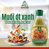  Happifood Sốt Chấm Muối Ớt Xanh 260g Ngon Ngất Ngây Gia Vị Chấm 