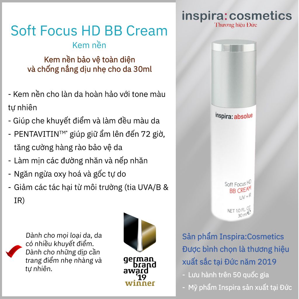 Mã SP: 5810P - HD Focus BB Cream (50ml)