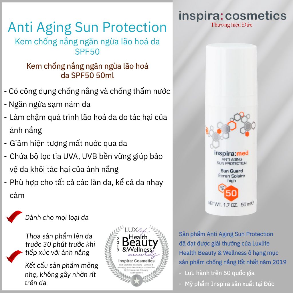 Mã SP: 4220 - Anti Aging Sun Guard SPF 50 (50ml)