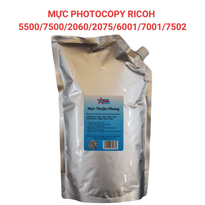 Mực photocopy Thuận Phong dùng cho máy Ricoh Aficio 1060/ 1075/ 2060/ 2075/ MP 5500/ 6000/ 6500/ 7000/ 7500/ 8000/ 9001