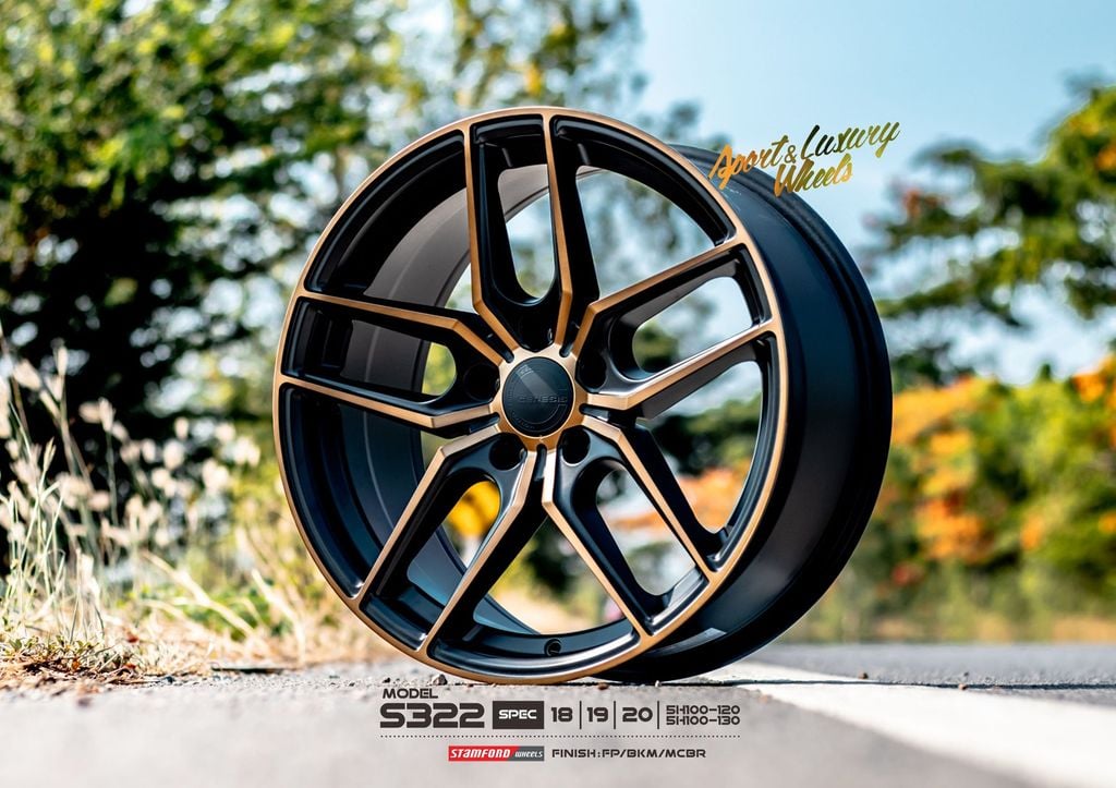 Mâm xe SSW SSW322 18 inch 5x114.3 dành cho các dòng xe Toyota, Mazda, Honda, Hyundai, Kia