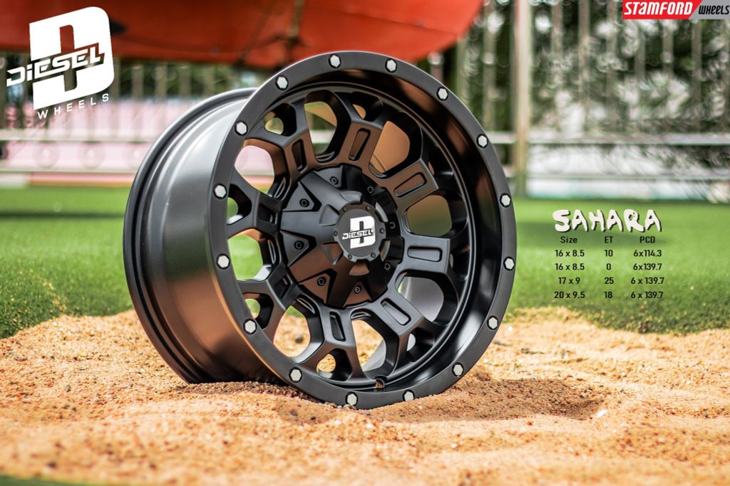 Mâm xe SSW Diesel Sahara 18 inch 6x139.7 dành cho các dòng xe Bán tải Ford, Toyota, Mitsubishi, Nissan