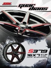 Mâm xe SSW S379 16 inch 5x114.3 dành cho các dòng xe Toyota, Mazda, Honda, Hyundai, Kia