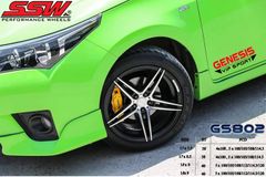 Mâm xe SSW GS802 18 inch 5x114.3 dành cho các dòng xe Toyota, Mazda, Honda, Hyundai, Kia