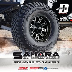 Mâm xe SSW Diesel Sahara 18 inch 6x139.7 dành cho các dòng xe Bán tải Ford, Toyota, Mitsubishi, Nissan