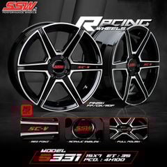 Mâm xe SSW S331 15 inch 4x100 dành cho các dòng xe Toyota, Mazda, Honda, Hyundai, Kia