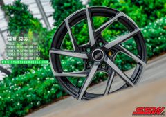 Mâm xe SSW S368 17 inch 5x114.3 dành cho các dòng xe Toyota, Mazda, Honda, Hyundai, Kia