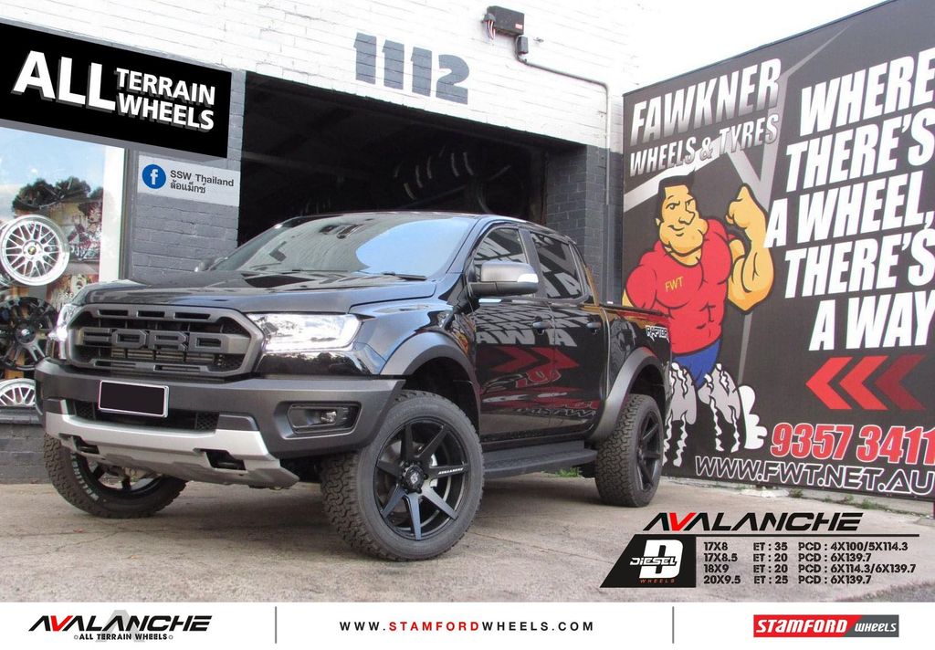 Mâm xe SSW Diesel Avalanche 18 inch 6x139.7 dành cho các dòng xe Bán tải Ford, Toyota, Mitsubishi, Nissan