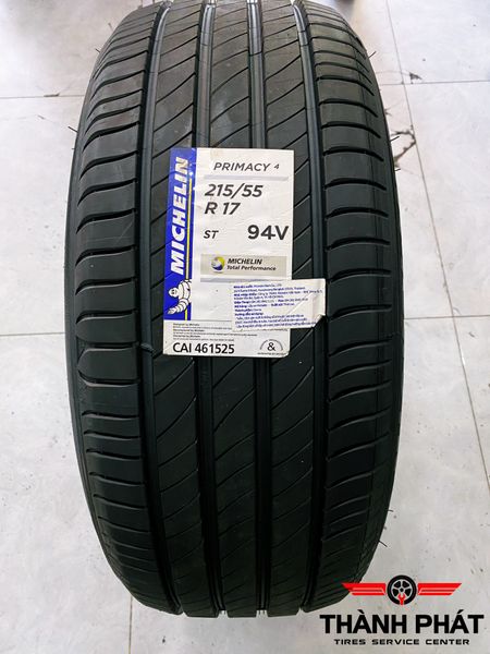 Vỏ xe Michelin 215/55R17 Primacy 4 sản xuất Thái Lan