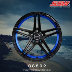 Mâm xe SSW GS802 18 inch 5x114.3 dành cho các dòng xe Toyota, Mazda, Honda, Hyundai, Kia